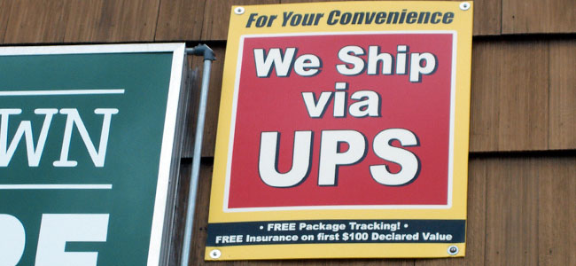 Come to us for all your UPS shipping needs, too